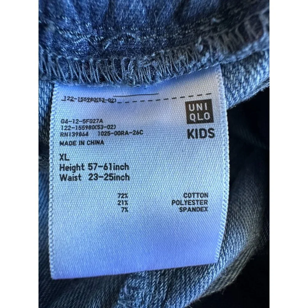 Uniqlo Kids Blue Jean‎ Look Leggings Pants Girls XL